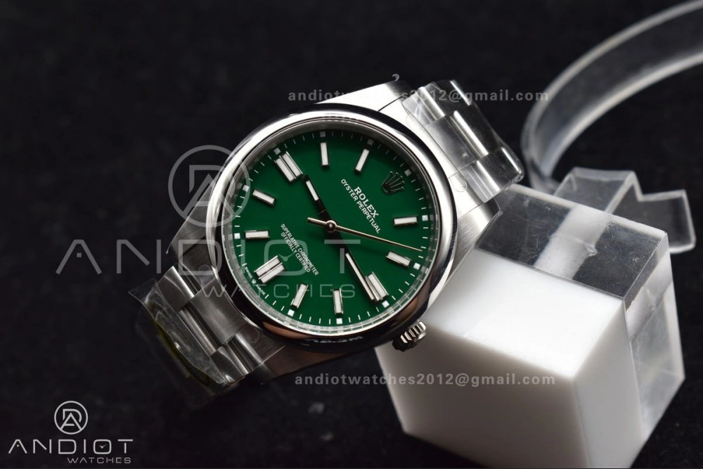 Oyster Perpetual 124300 41mm Clean 1:1 Best Edition 904L Steel Green Dial VR3230