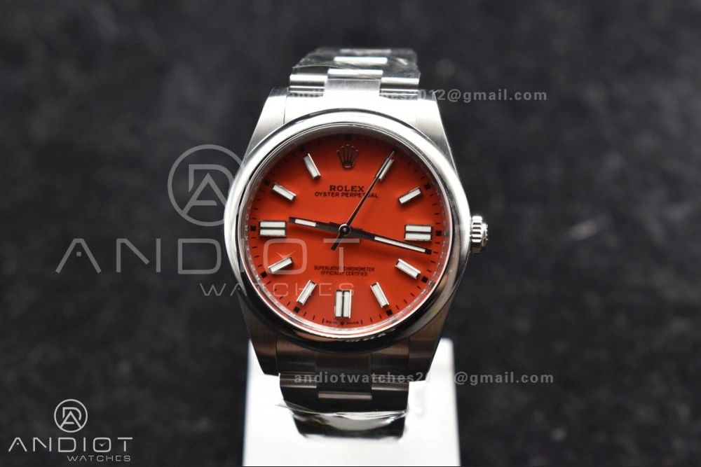 Oyster Perpetual 124300 41mm Clean 1:1 Best Edition 904L Steel Red Dial VR3230