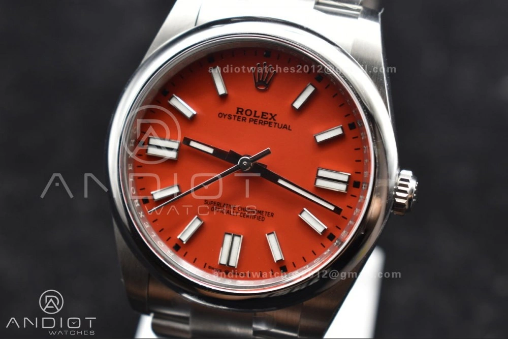 Oyster Perpetual 124300 41mm Clean 1:1 Best Edition 904L Steel Red Dial VR3230