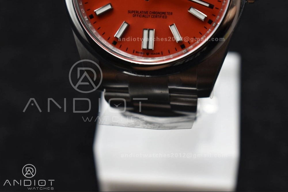 Oyster Perpetual 124300 41mm Clean 1:1 Best Edition 904L Steel Red Dial VR3230