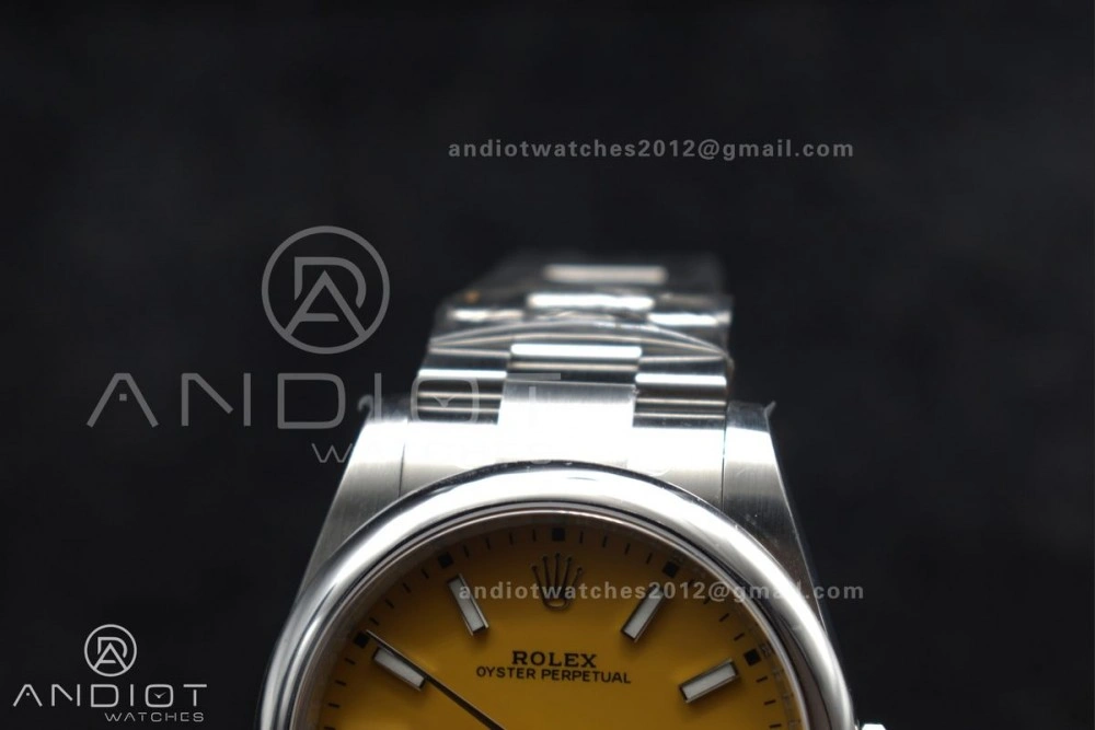 Oyster Perpetual 124300 41mm Clean 1:1 Best Edition 904L Steel Yellow Dial VR3230