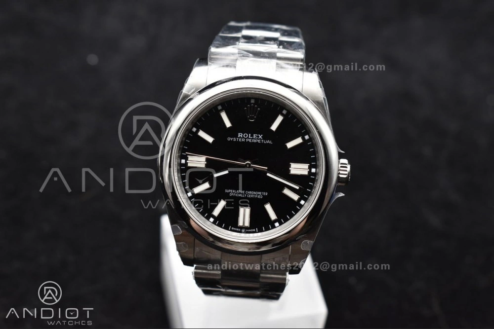 Oyster Perpetual 124300 41mm DIWF 1:1 Best Edition 904L Steel Black Dial A3230