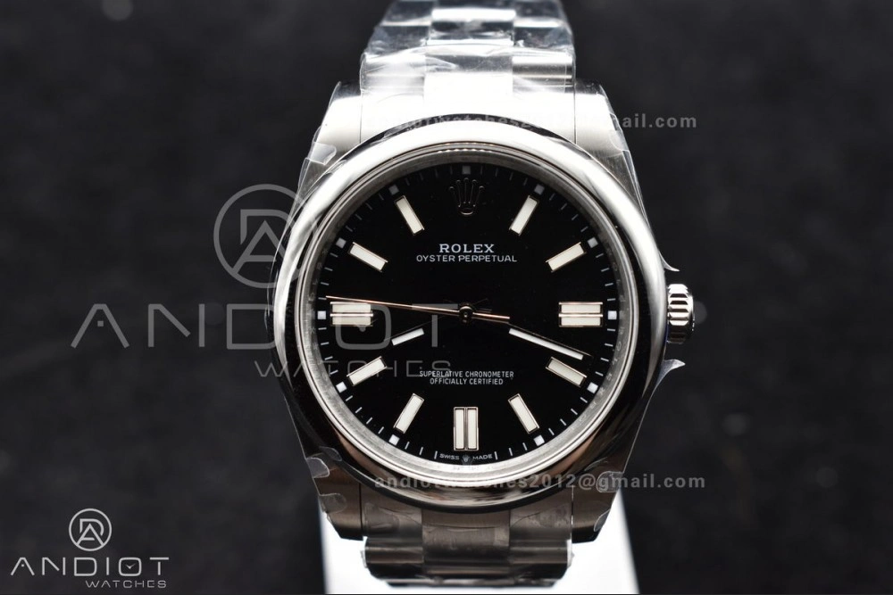 Oyster Perpetual 124300 41mm DIWF 1:1 Best Edition 904L Steel Black Dial A3230