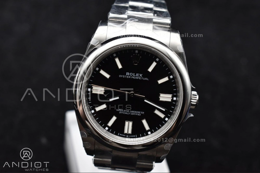 Oyster Perpetual 124300 41mm DIWF 1:1 Best Edition 904L Steel Black Dial A3230