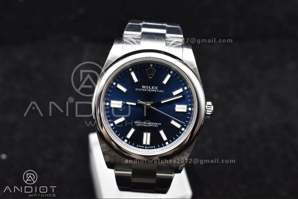 Oyster Perpetual 124300 41mm DIWF 1:1 Best Edition 904L Steel Blue Dial A3230
