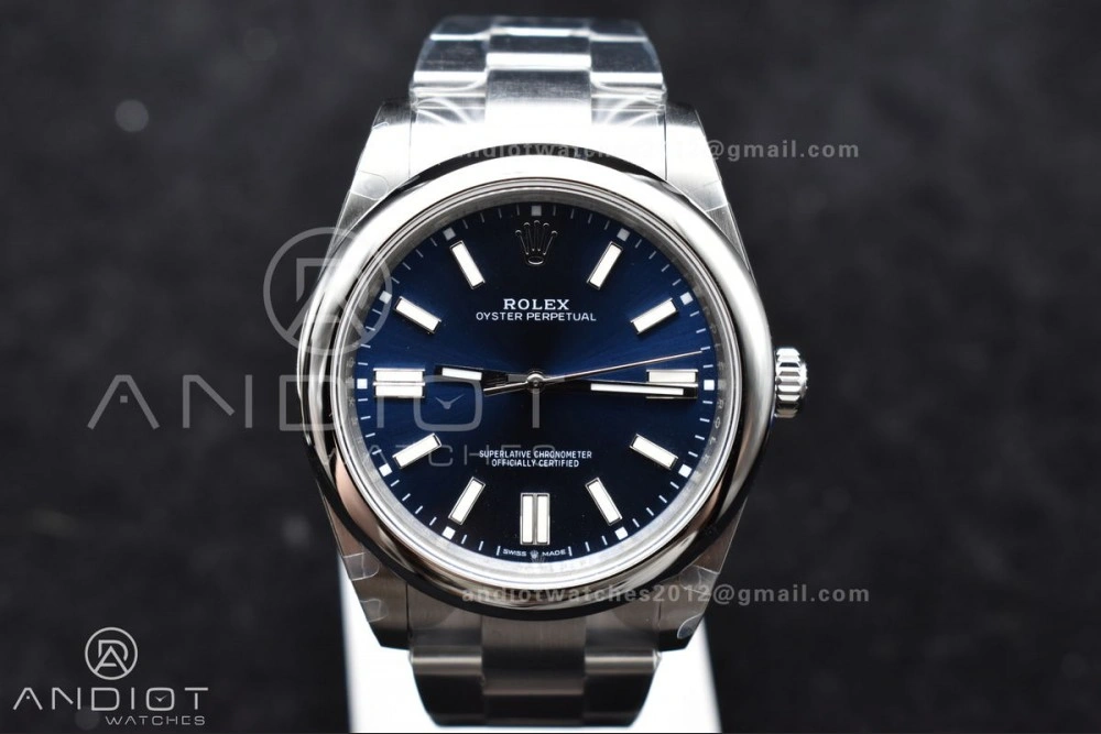 Oyster Perpetual 124300 41mm DIWF 1:1 Best Edition 904L Steel Blue Dial A3230