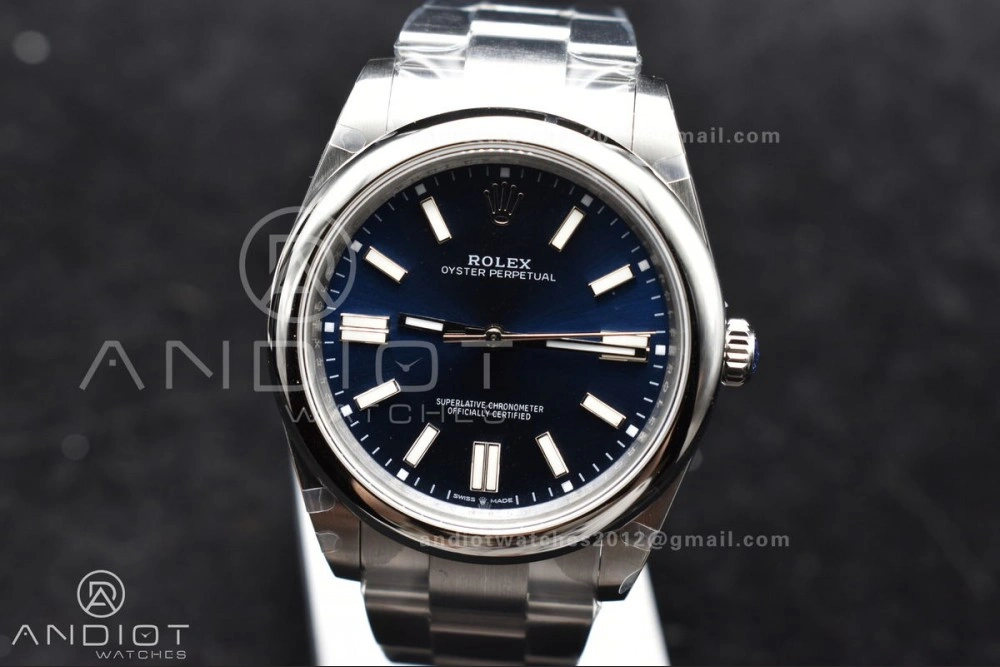 Oyster Perpetual 124300 41mm DIWF 1:1 Best Edition 904L Steel Blue Dial A3230