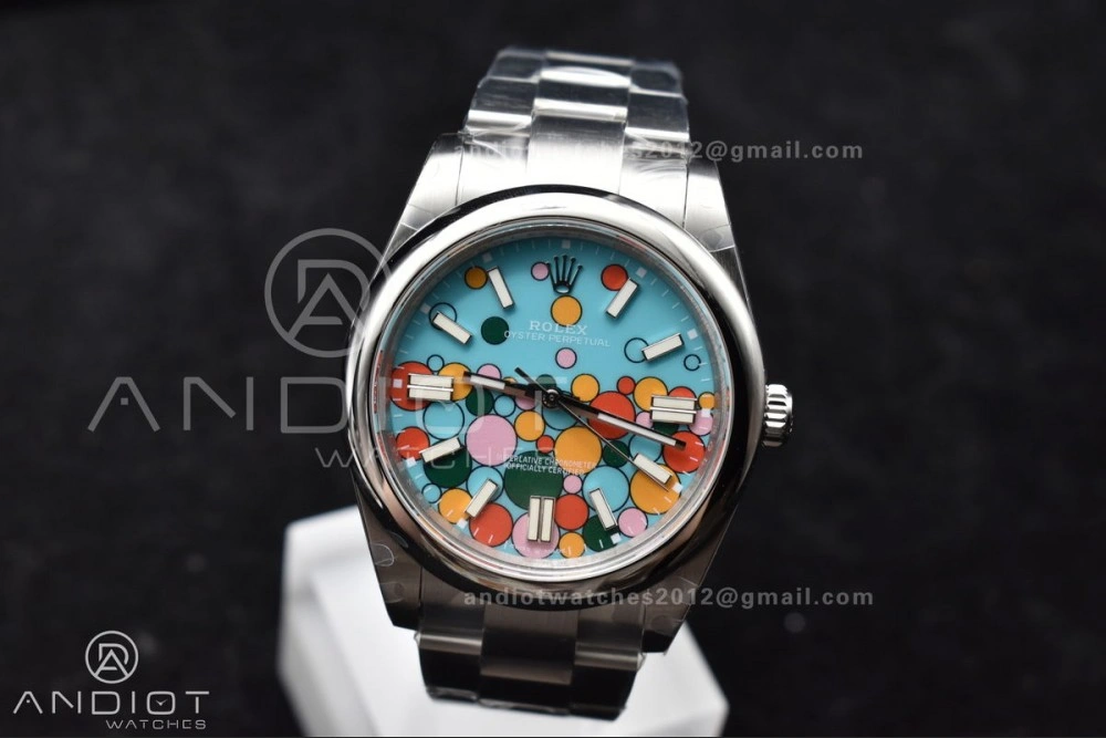 Oyster Perpetual 124300 41mm DIWF 1:1 Best Edition 904L Steel Celebration Dial A3230