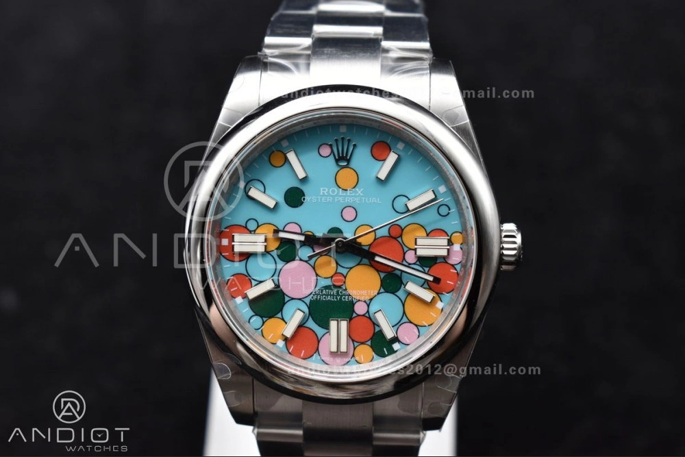 Oyster Perpetual 124300 41mm DIWF 1:1 Best Edition 904L Steel Celebration Dial A3230