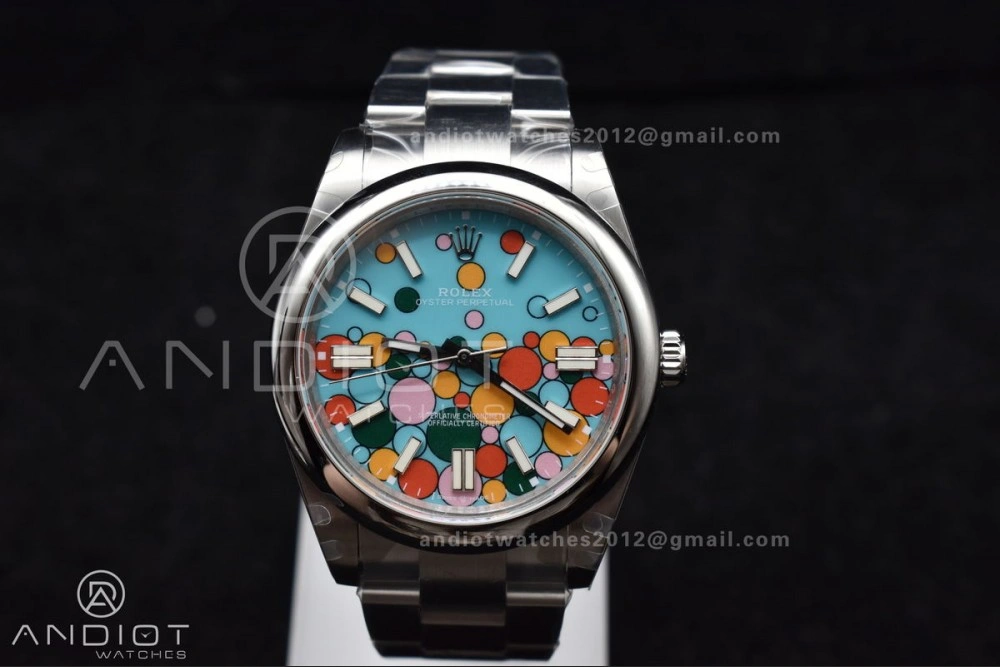 Oyster Perpetual 124300 41mm DIWF 1:1 Best Edition 904L Steel Celebration Dial A3230
