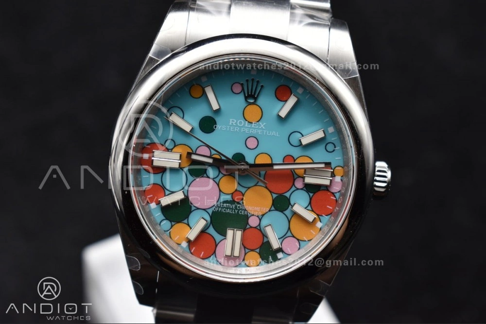 Oyster Perpetual 124300 41mm DIWF 1:1 Best Edition 904L Steel Celebration Dial A3230