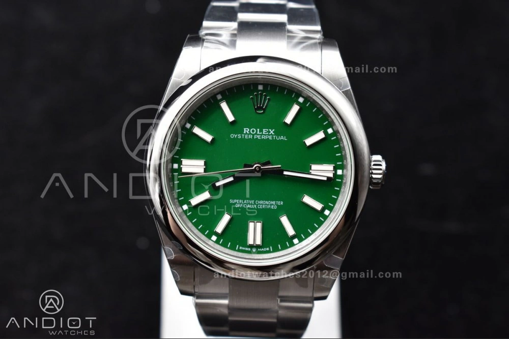 Oyster Perpetual 124300 41mm DIWF 1:1 Best Edition 904L Steel Green Dial A3230