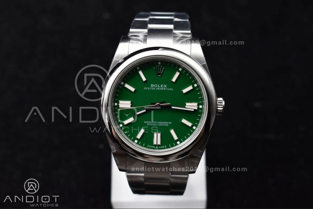 Oyster Perpetual 124300 41mm DIWF 1:1 Best Edition 904L Steel Green Dial A3230
