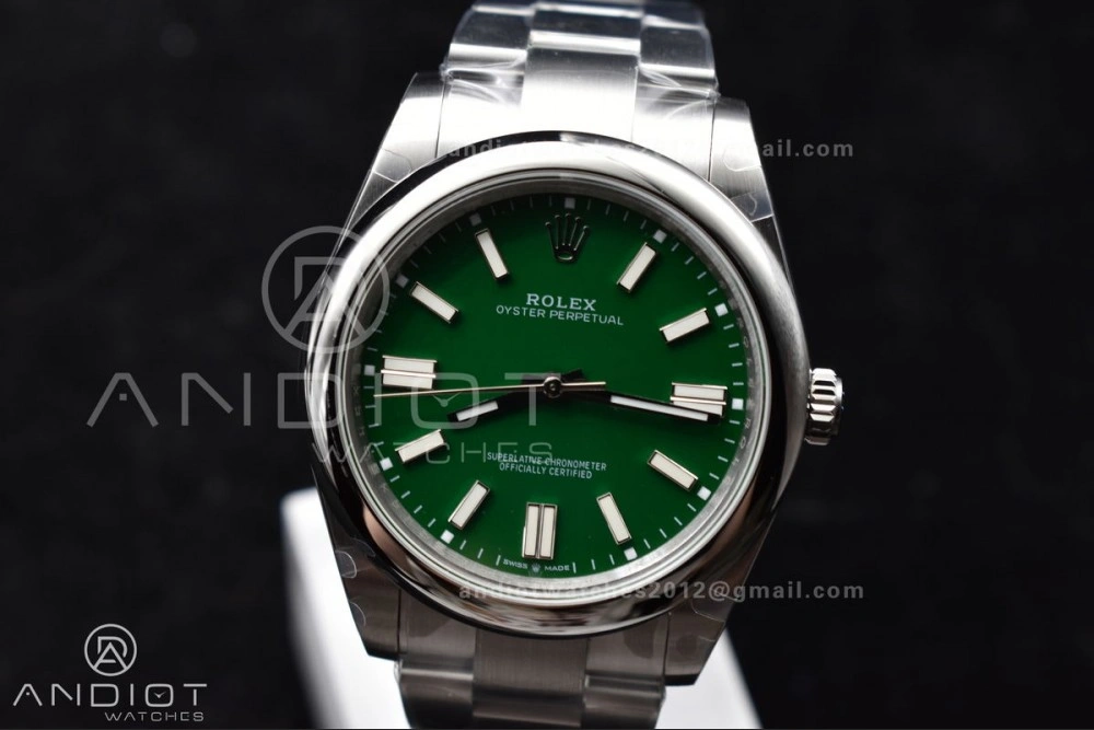 Oyster Perpetual 124300 41mm DIWF 1:1 Best Edition 904L Steel Green Dial A3230