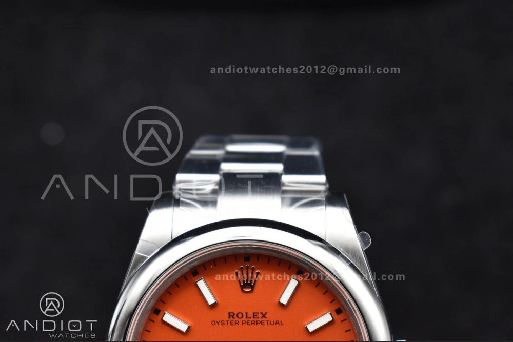 Oyster Perpetual 124300 41mm DIWF 1:1 Best Edition 904L Steel Orange Dial A3230