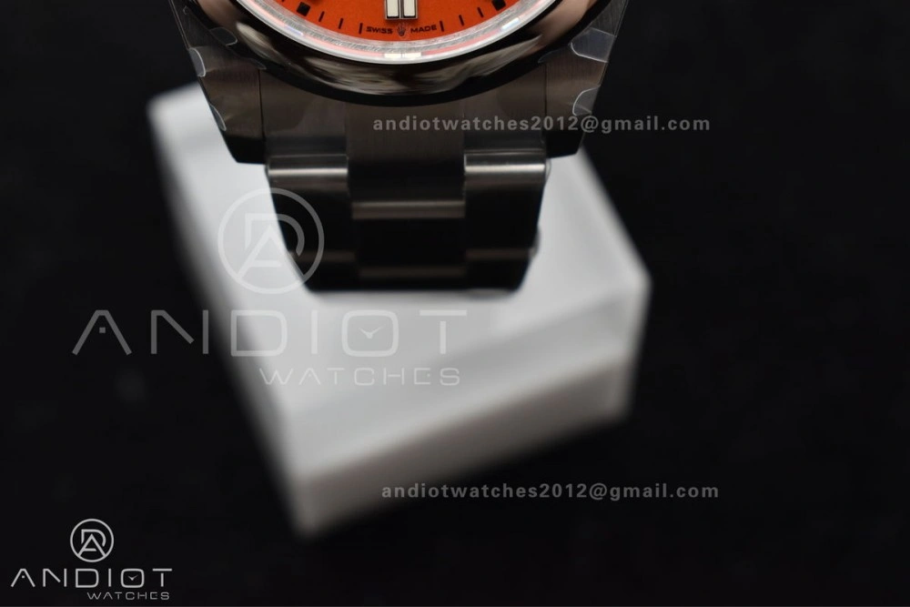 Oyster Perpetual 124300 41mm DIWF 1:1 Best Edition 904L Steel Orange Dial A3230