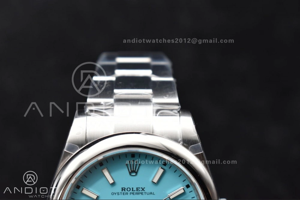Oyster Perpetual 124300 41mm DIWF 1:1 Best Edition 904L Steel Tiffany Blue Dial A3230
