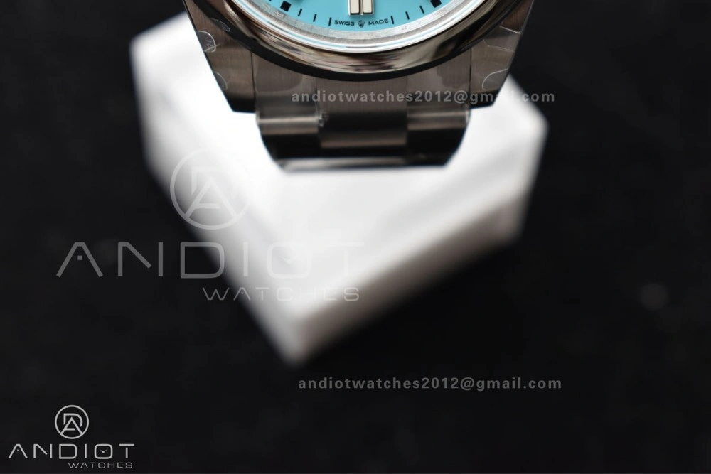 Oyster Perpetual 124300 41mm DIWF 1:1 Best Edition 904L Steel Tiffany Blue Dial A3230