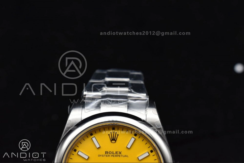 Oyster Perpetual 124300 41mm DIWF 1:1 Best Edition 904L Steel Yellow Dial A3230