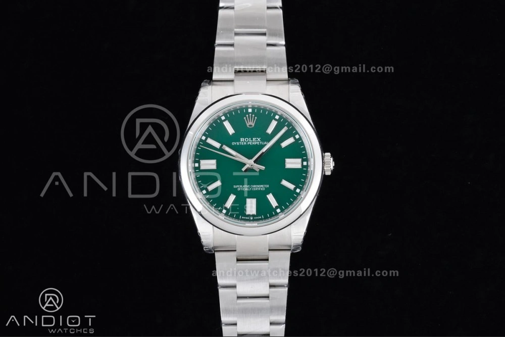 Oyster Perpetual 124300 41mm VSF 1:1 Best Edition 904L Steel Green Dial DD3230 V2