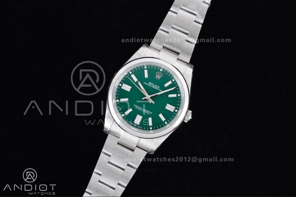 Oyster Perpetual 124300 41mm VSF 1:1 Best Edition 904L Steel Green Dial DD3230 V2