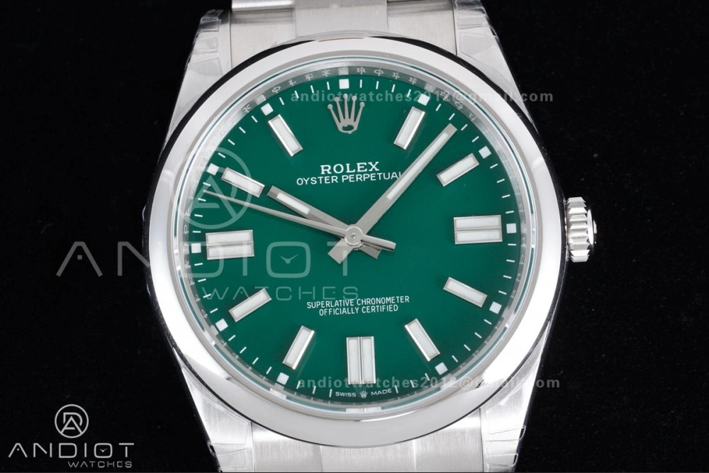 Oyster Perpetual 124300 41mm VSF 1:1 Best Edition 904L Steel Green Dial DD3230 V2