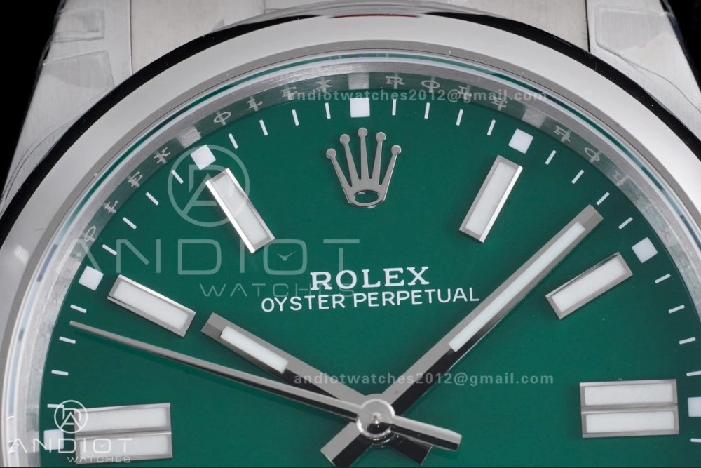 Oyster Perpetual 124300 41mm VSF 1:1 Best Edition 904L Steel Green Dial DD3230 V2