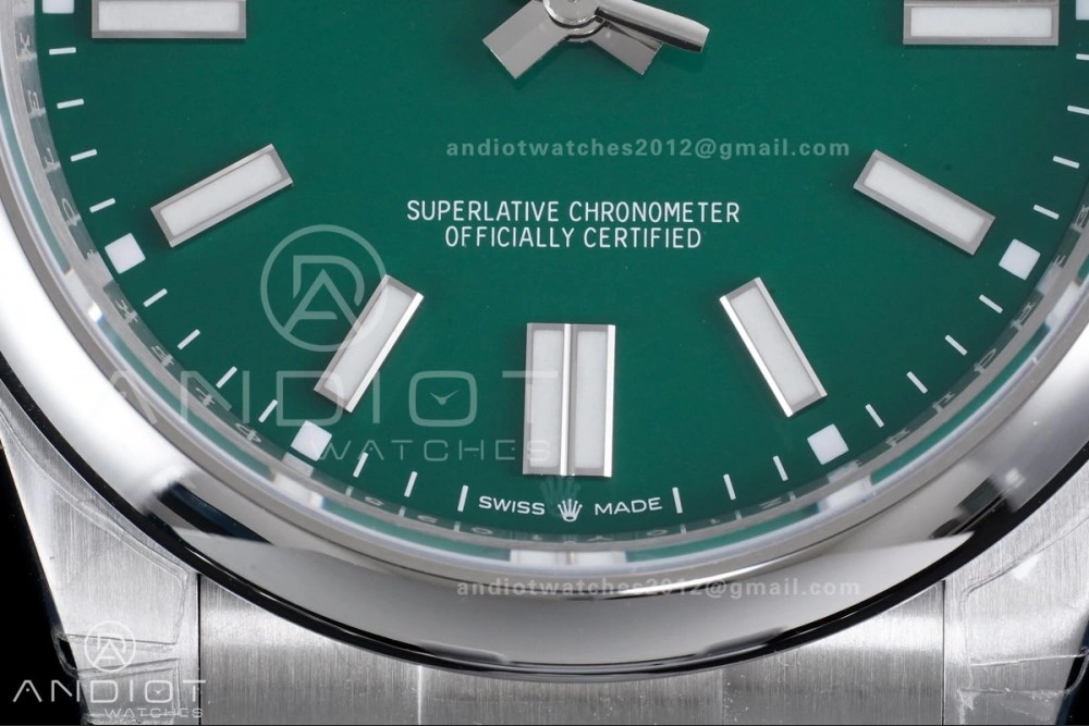 Oyster Perpetual 124300 41mm VSF 1:1 Best Edition 904L Steel Green Dial DD3230 V2