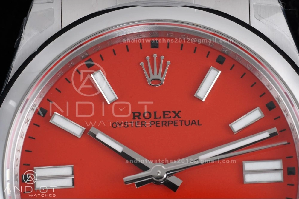 Oyster Perpetual 124300 41mm VSF 1:1 Best Edition 904L Steel Red Dial DD3230 V2