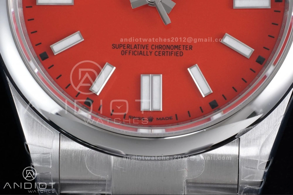 Oyster Perpetual 124300 41mm VSF 1:1 Best Edition 904L Steel Red Dial DD3230 V2