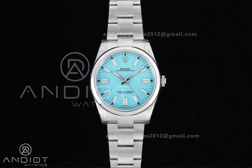 Oyster Perpetual 124300 41mm VSF 1:1 Best Edition 904L Steel Tiffany Blue Dial DD3230 V2