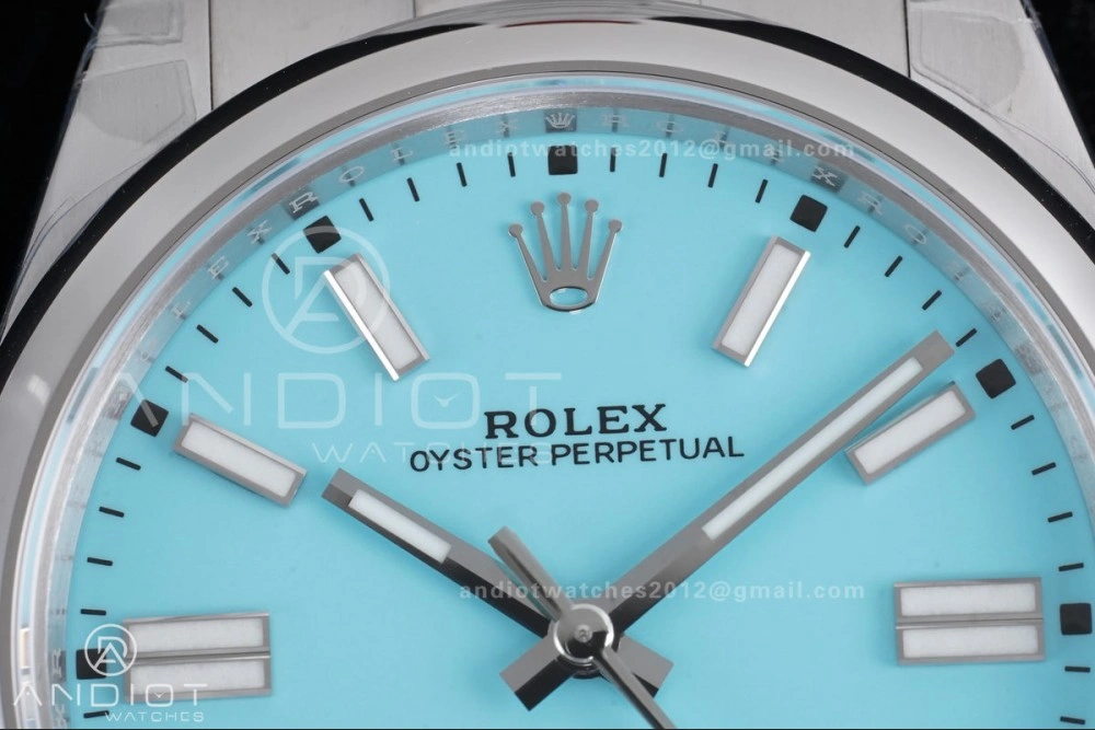 Oyster Perpetual 124300 41mm VSF 1:1 Best Edition 904L Steel Tiffany Blue Dial DD3230 V2