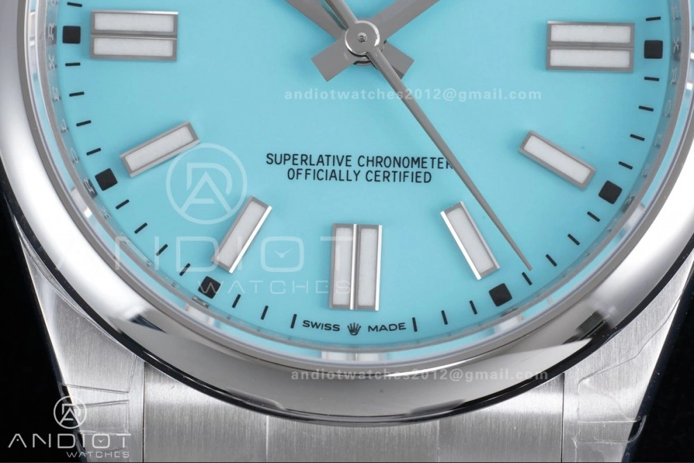 Oyster Perpetual 124300 41mm VSF 1:1 Best Edition 904L Steel Tiffany Blue Dial DD3230 V2