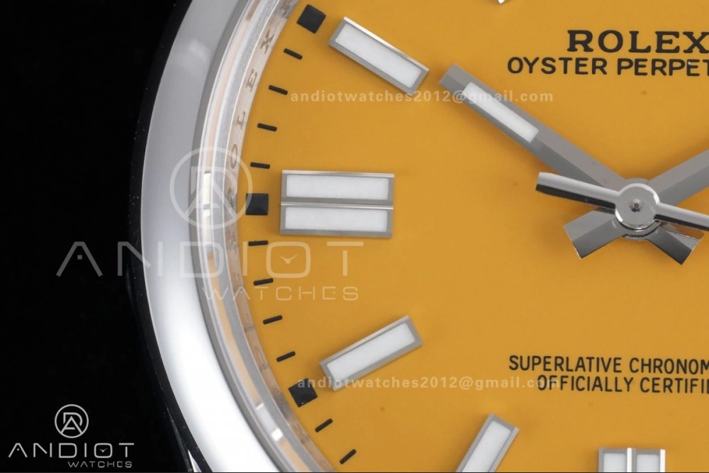 Oyster Perpetual 124300 41mm VSF 1:1 Best Edition 904L Steel Yellow Dial DD3230 V2