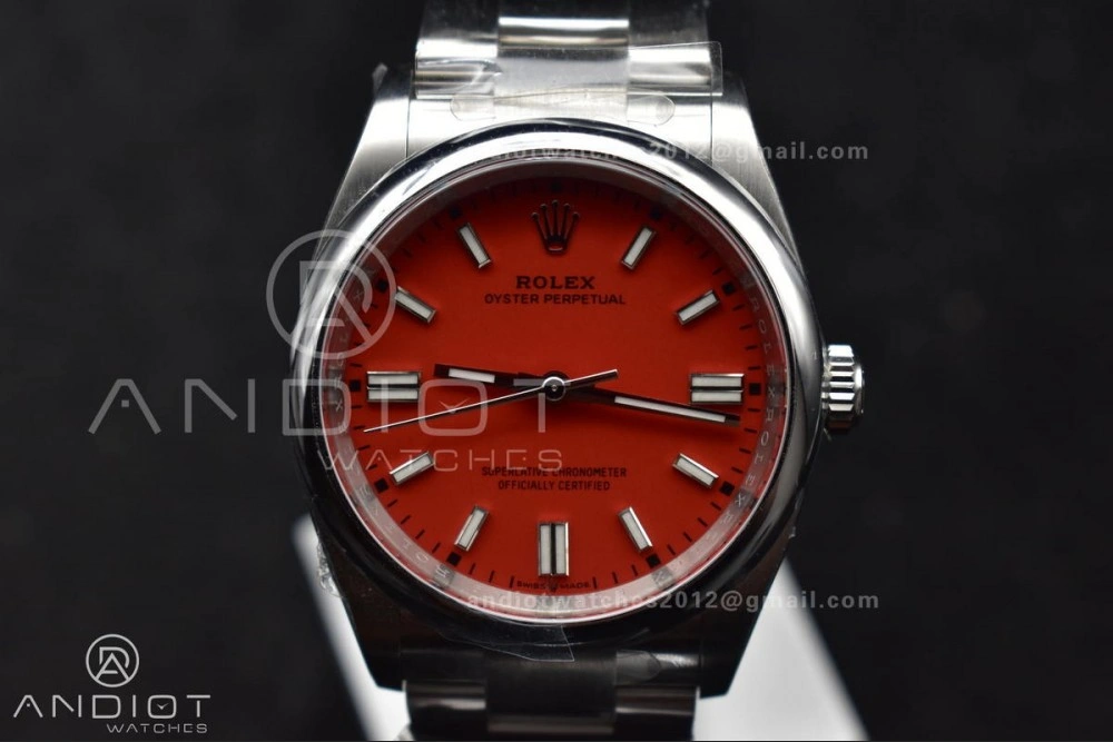 Oyster Perpetual 126000 36mm Clean 1:1 Best Edition 904L Steel Red Dial VR3230