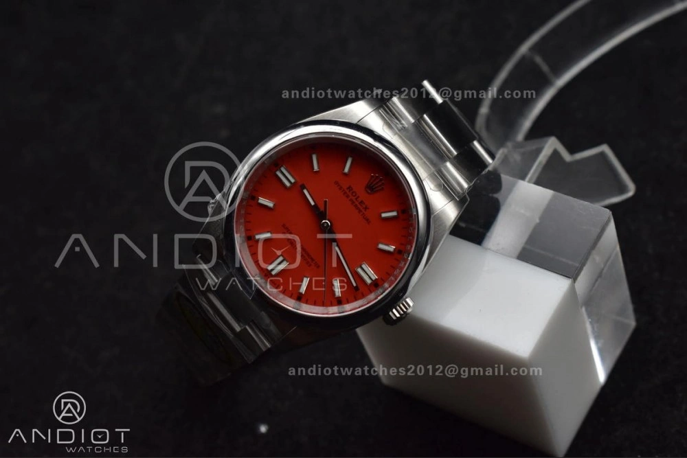 Oyster Perpetual 126000 36mm Clean 1:1 Best Edition 904L Steel Red Dial VR3230