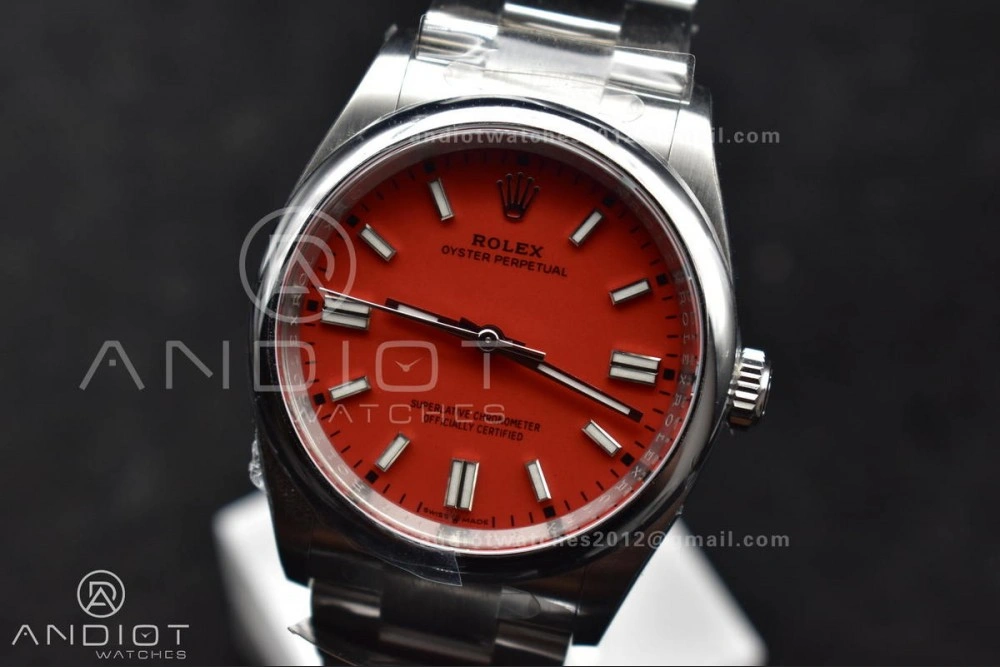 Oyster Perpetual 126000 36mm Clean 1:1 Best Edition 904L Steel Red Dial VR3230