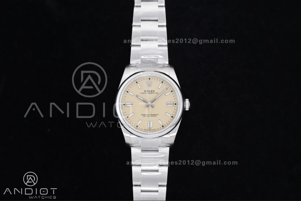 Oyster Perpetual 126000 36mm KRF 1:1 Best Edition 904L Steel Beige Dial VR3230