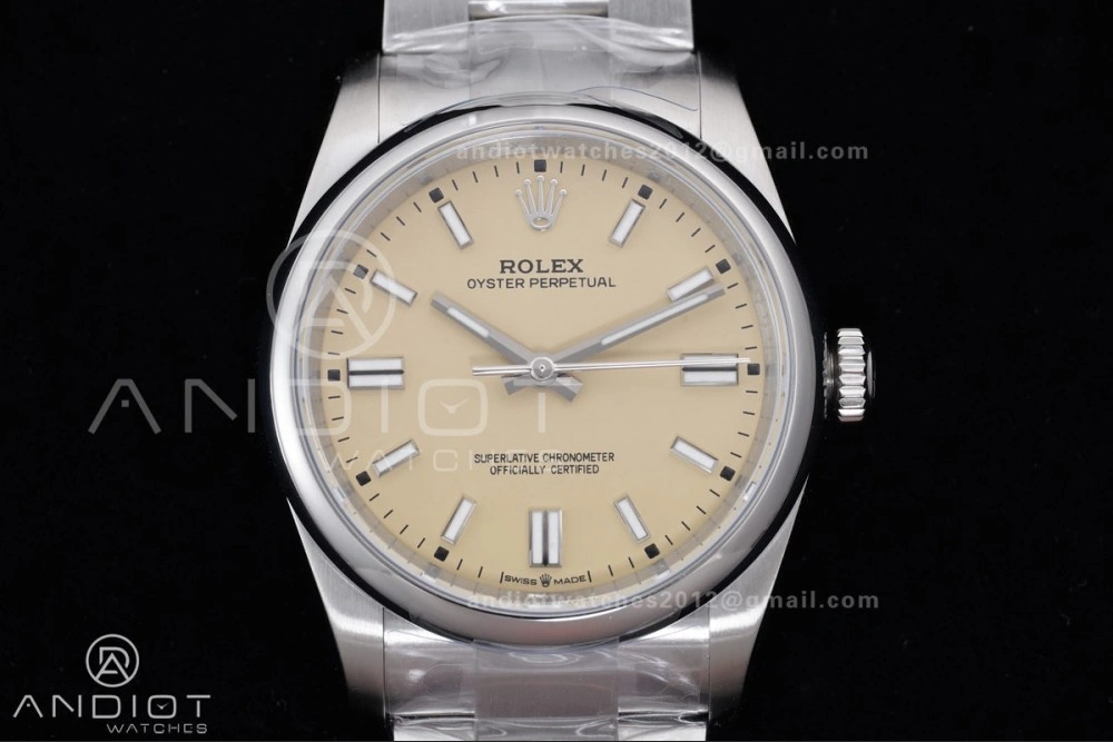 Oyster Perpetual 126000 36mm KRF 1:1 Best Edition 904L Steel Beige Dial VR3230