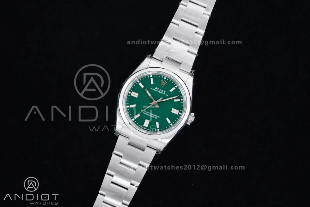 Oyster Perpetual 126000 36mm VSF 1:1 Best Edition 904L Steel Green Dial DD3230 V2