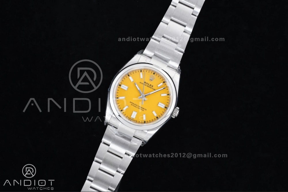 Oyster Perpetual 126000 36mm VSF 1:1 Best Edition 904L Steel Yellow Dial DD3230 V2