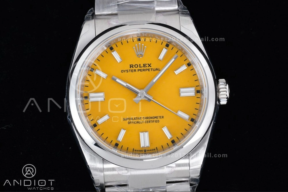 Oyster Perpetual 126000 36mm VSF 1:1 Best Edition 904L Steel Yellow Dial DD3230 V2
