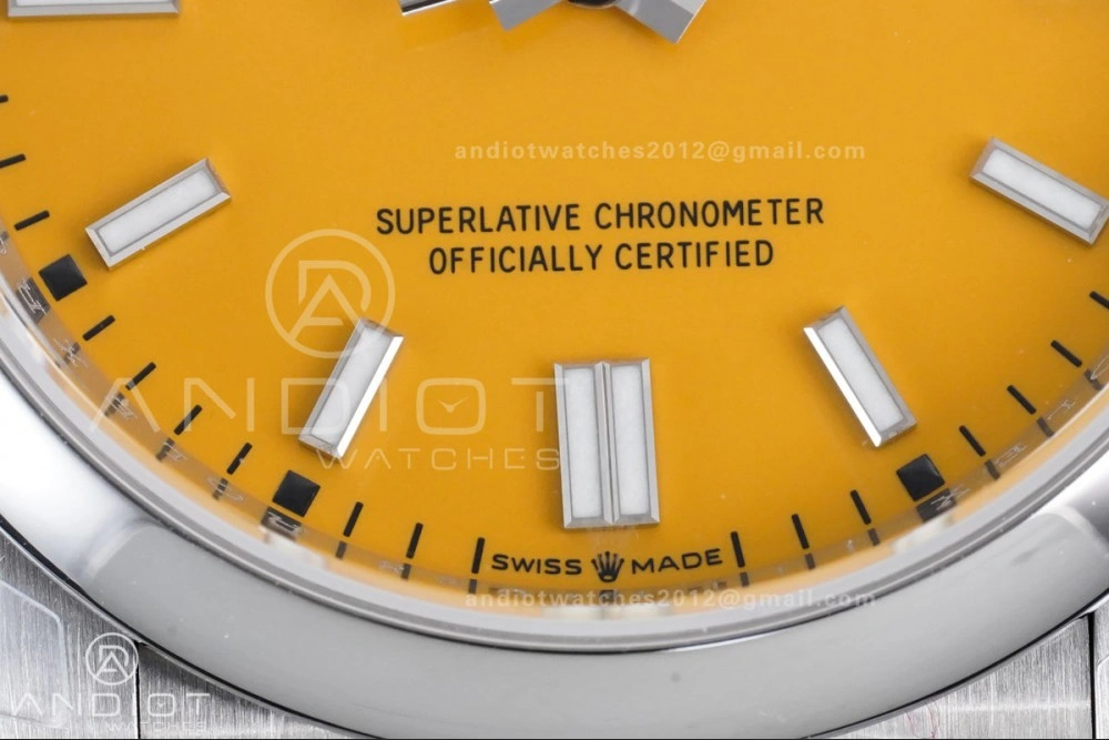 Oyster Perpetual 126000 36mm VSF 1:1 Best Edition 904L Steel Yellow Dial DD3230 V2