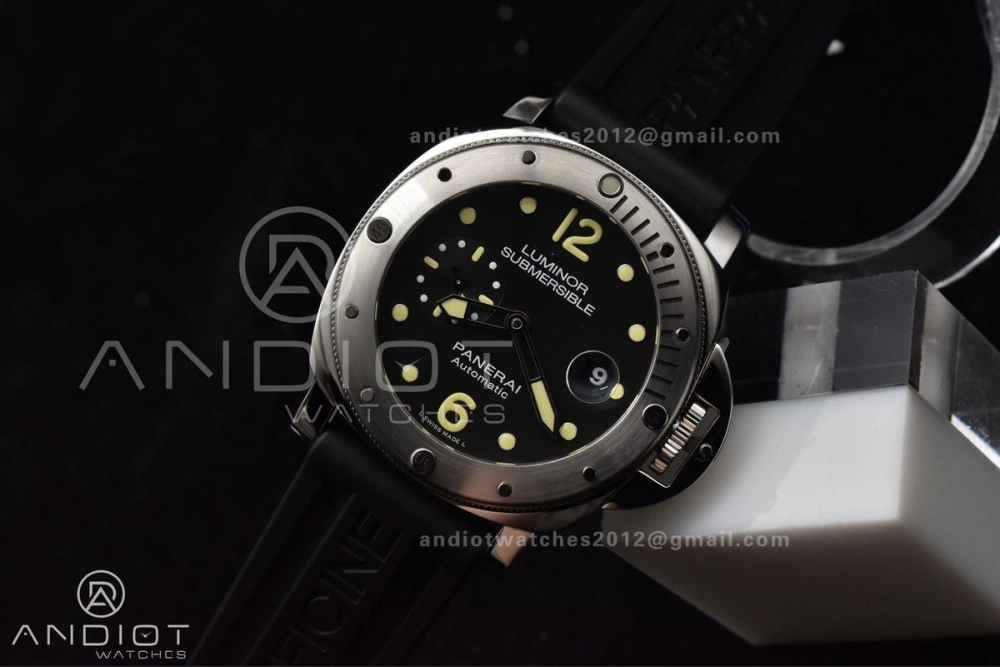 PAM1024 VSF 1:1 Best Edition Black Dial On SS with Black Rubber Strap P.9001 Clone