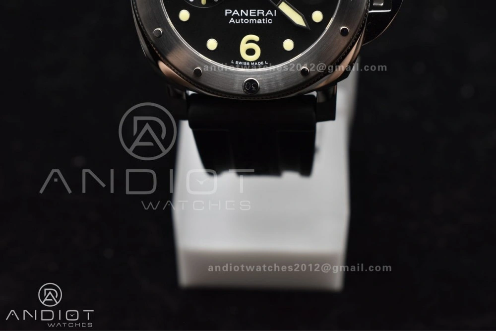 PAM1024 VSF 1:1 Best Edition Black Dial On SS with Black Rubber Strap P.9001 Clone