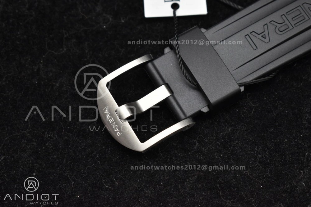 PAM1024 VSF 1:1 Best Edition Black Dial On SS with Black Rubber Strap P.9001 Clone
