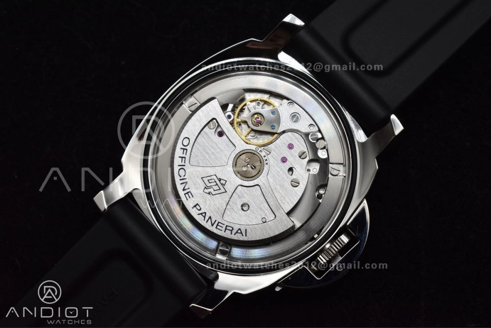 PAM1024 VSF 1:1 Best Edition Black Dial On SS with Black Rubber Strap P.9001 Clone