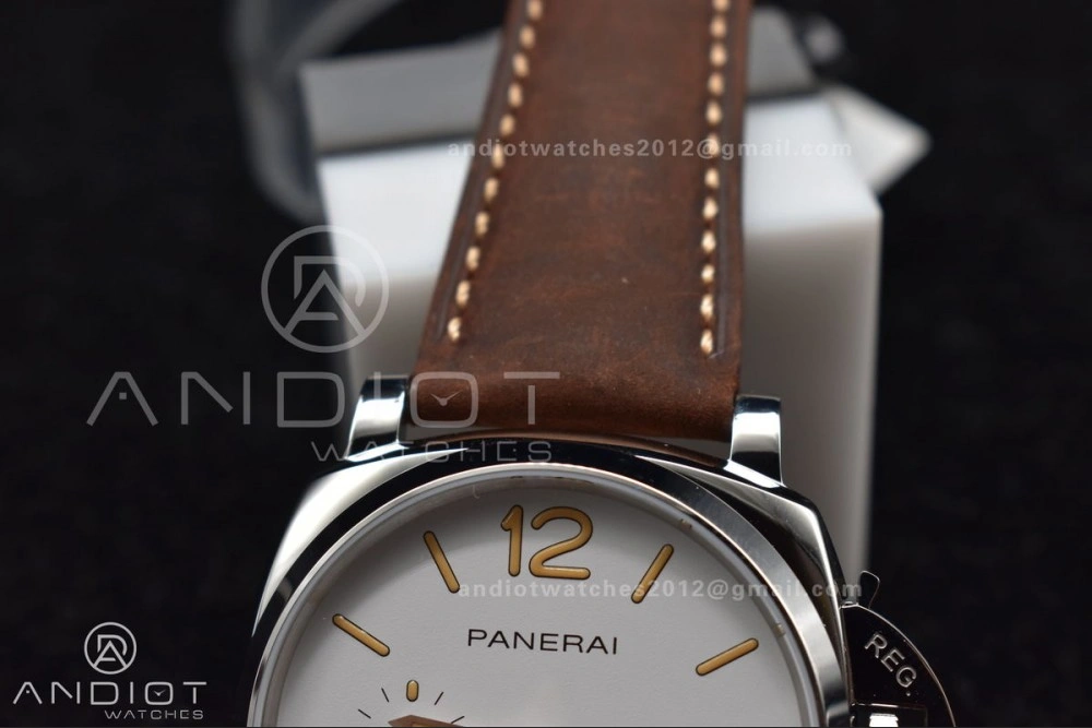 PAM1046 Luminor Due VSF Best Edition White Dial on Brown Asso Strap AXXXIV