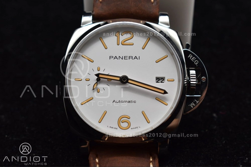PAM1046 Luminor Due VSF Best Edition White Dial on Brown Asso Strap AXXXIV