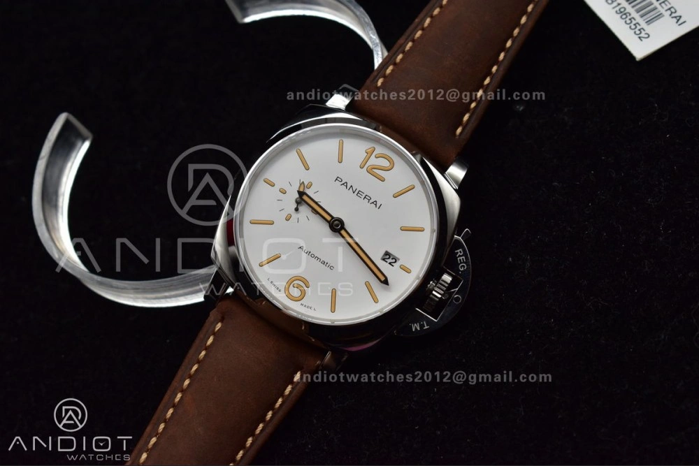PAM1046 Luminor Due VSF Best Edition White Dial on Brown Asso Strap AXXXIV